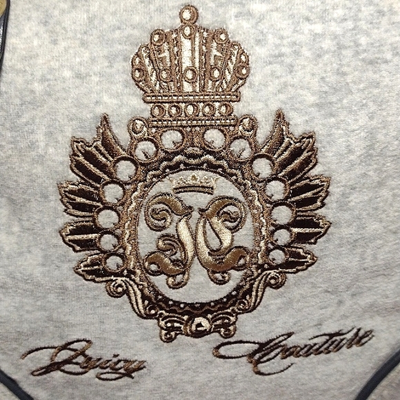 Juicy Couture Y2K Gray Velour Backpack - Picture 2 of 16